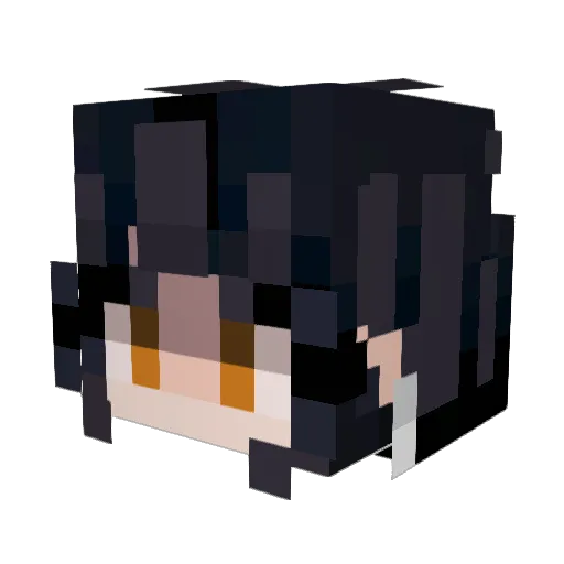 vampirefreak Minecraft avatar head, 3D render