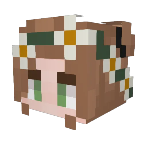 vampirequeenbry Minecraft avatar head, 3D render