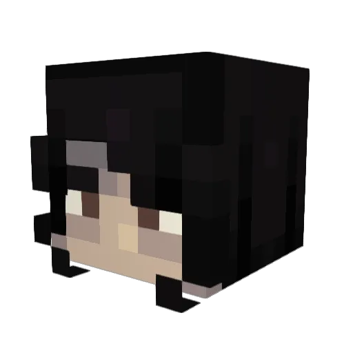 vampiresunrisee Minecraft avatar head, 3D render