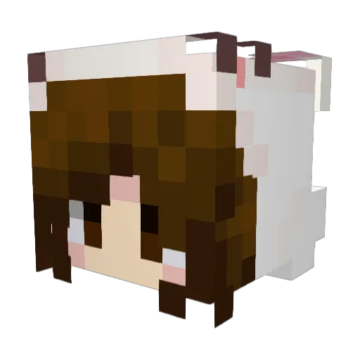 vampjay Minecraft avatar head, 3D render