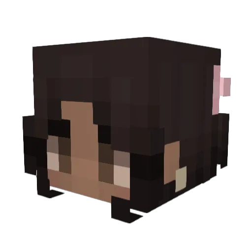 vampluv Minecraft avatar head, 3D render