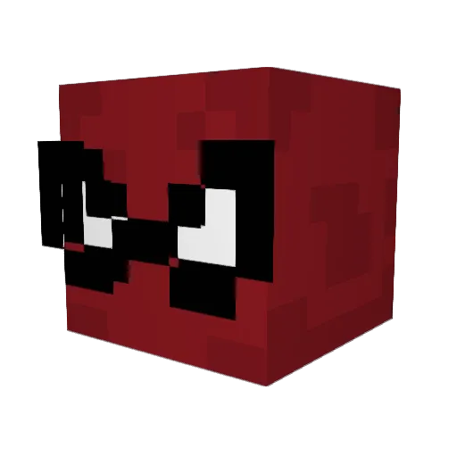 vampntinos Minecraft avatar head, 3D render