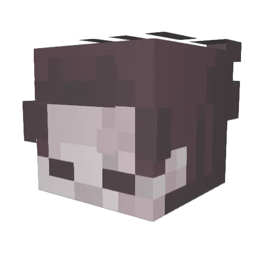 vampogger Minecraft avatar head, 3D render