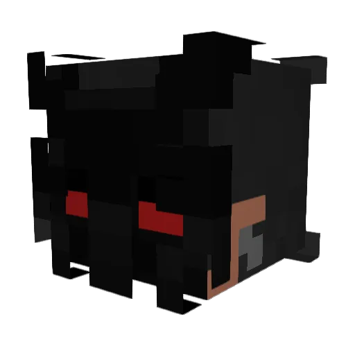 vampplin Minecraft avatar head, 3D render