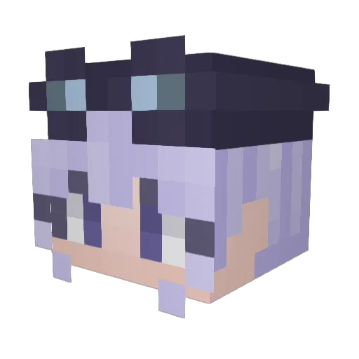 vampptee Minecraft avatar head, 3D render