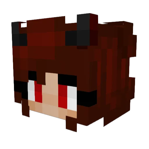 vampshawty Minecraft avatar head, 3D render