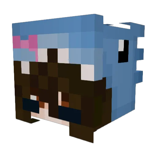vampsozero Minecraft avatar head, 3D render