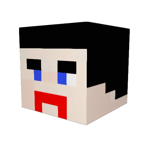 vampy101 Minecraft avatar head, 3D render