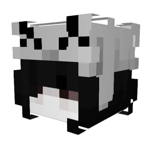 vampy Minecraft avatar head, 3D render