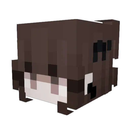 vampyca Minecraft avatar head, 3D render