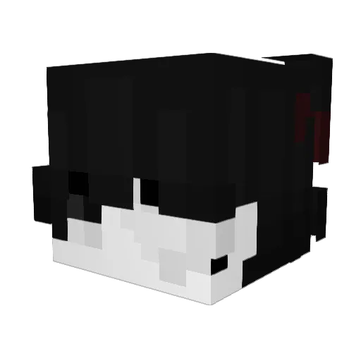 vampyr_ Minecraft avatar head, 3D render