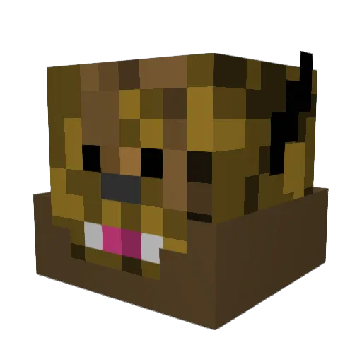 vampzc Minecraft avatar head, 3D render