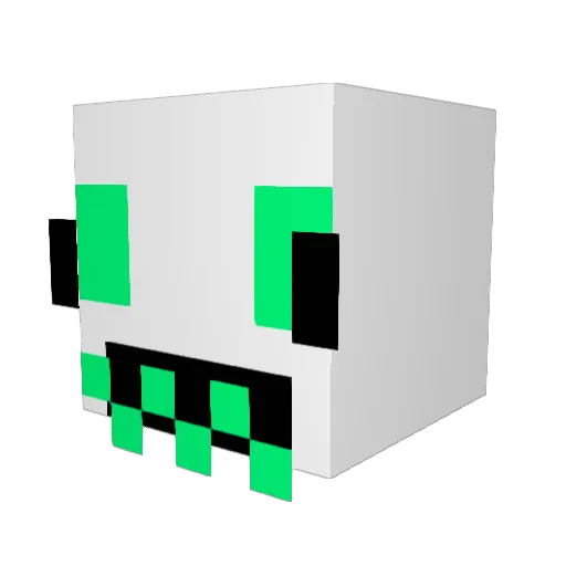 vampzghost Minecraft avatar head, 3D render