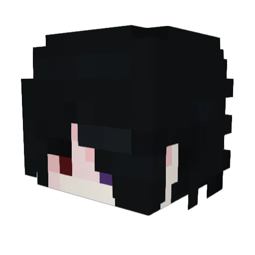 vamqp Minecraft avatar head, 3D render