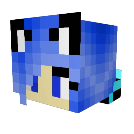 vamxpyx Minecraft avatar head, 3D render