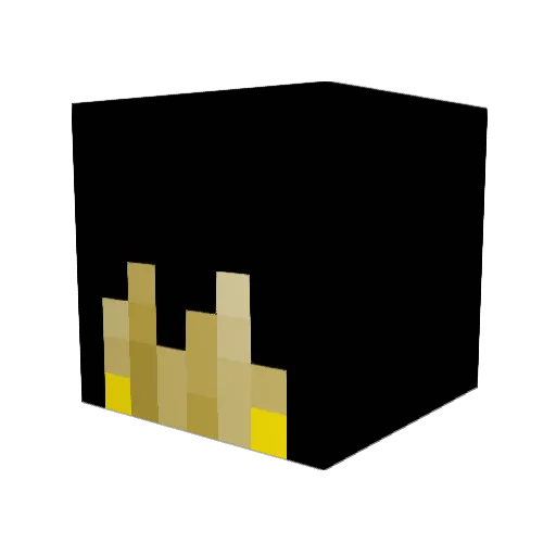 van1kk Minecraft avatar head, 3D render