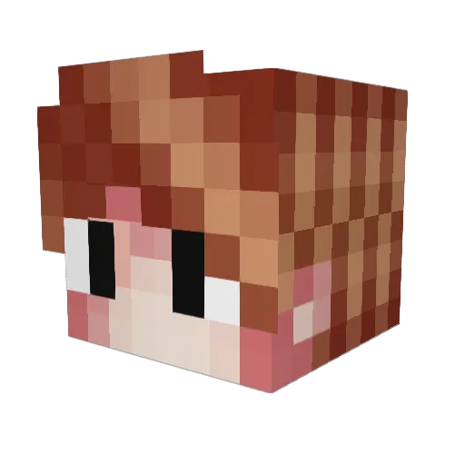 van4ikio Minecraft avatar head, 3D render