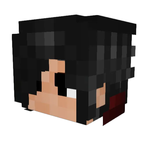 vana_fps Minecraft avatar head, 3D render