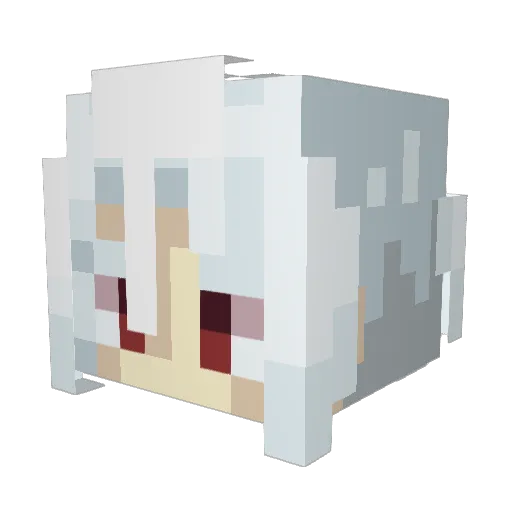vanalaluna Minecraft avatar head, 3D render