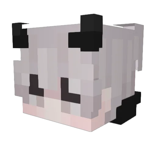vandaals Minecraft avatar head, 3D render