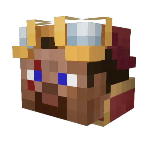 vandam360 Minecraft avatar head, 3D render