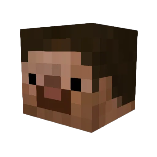 vandorsandor Minecraft avatar head, 3D render