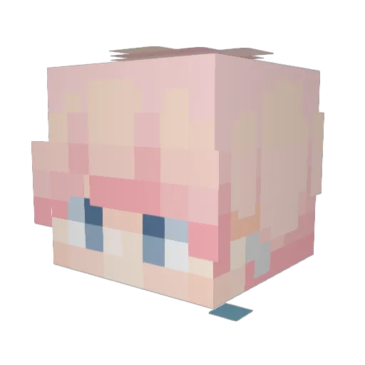 vanel1a Minecraft avatar head, 3D render