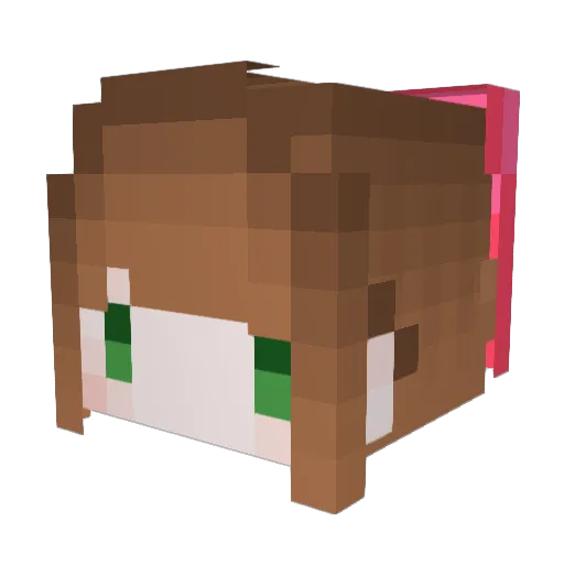 vanessa0716 Minecraft avatar head, 3D render