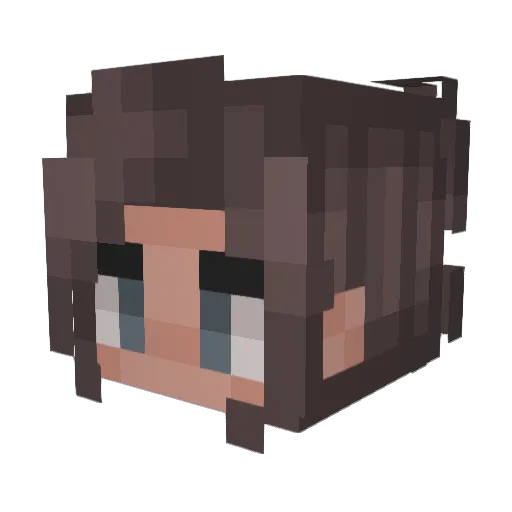 vanessa_e Minecraft avatar head, 3D render