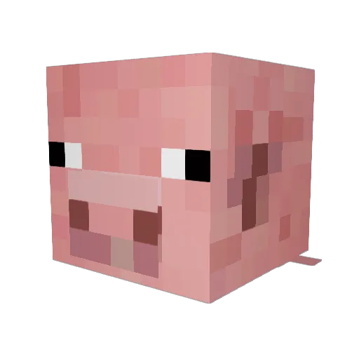 vanessamessa Minecraft avatar head, 3D render