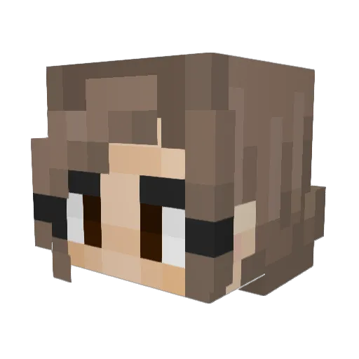 vanessastutt Minecraft avatar head, 3D render