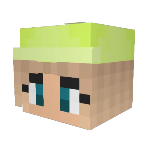 vaneyssa Minecraft avatar head, 3D render