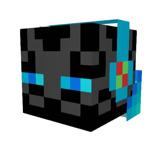 vangster Minecraft avatar head, 3D render