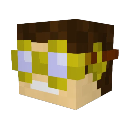 vangus Minecraft avatar head, 3D render
