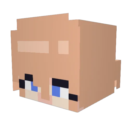 vaniemarshie Minecraft avatar head, 3D render
