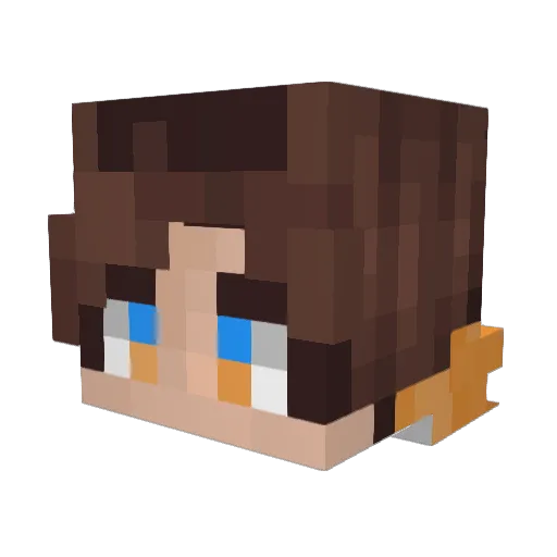 vanij Minecraft avatar head, 3D render