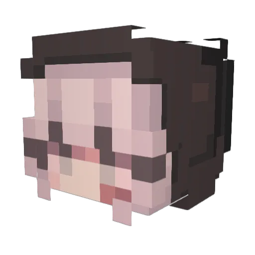 vaniljatanko Minecraft avatar head, 3D render