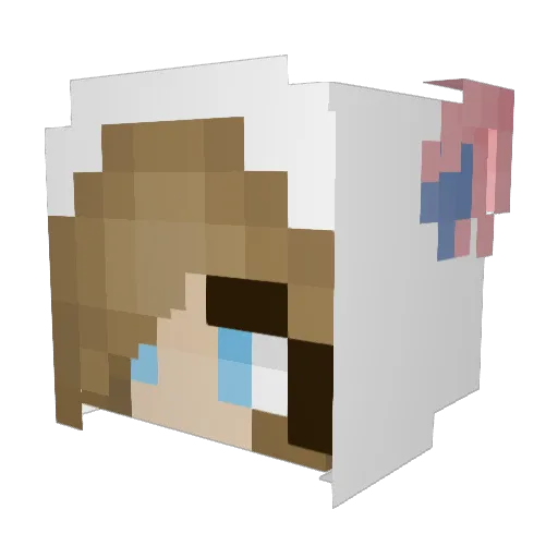 vanilla09 Minecraft avatar head, 3D render