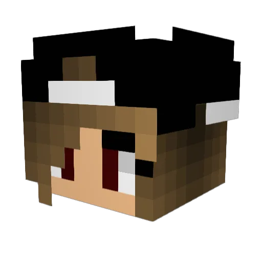 vanilla5678 Minecraft avatar head, 3D render