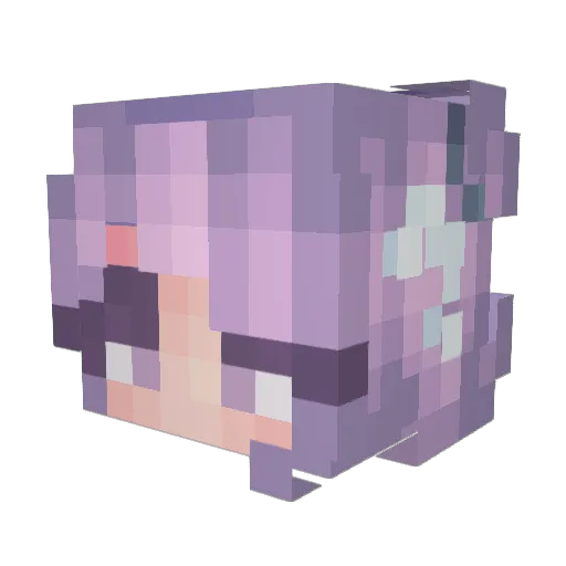 vanillaanella1 Minecraft avatar head, 3D render