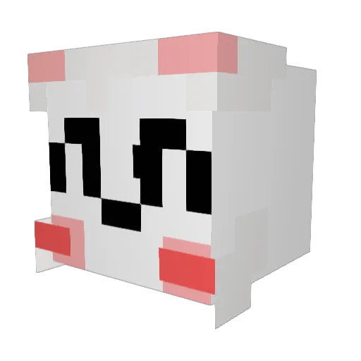 vanillabird Minecraft avatar head, 3D render
