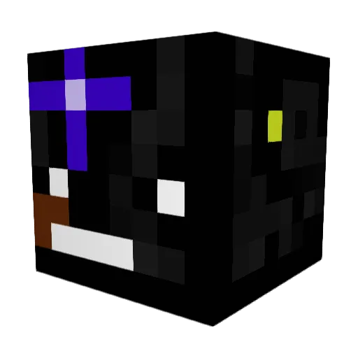 vanillarouge Minecraft avatar head, 3D render