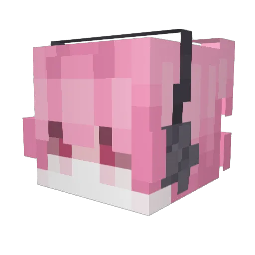 vanillasouffle Minecraft avatar head, 3D render