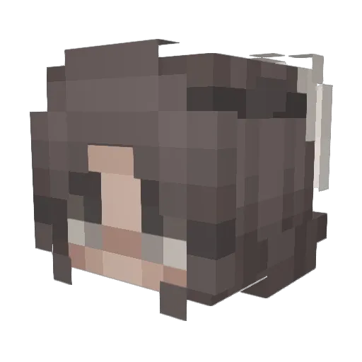 vanillaxcake Minecraft avatar head, 3D render