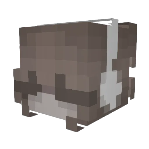 vanillestokje Minecraft avatar head, 3D render