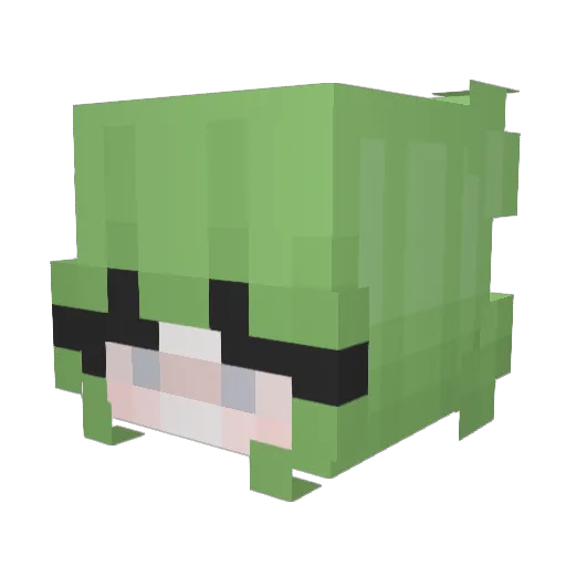 vanishcc Minecraft avatar head, 3D render