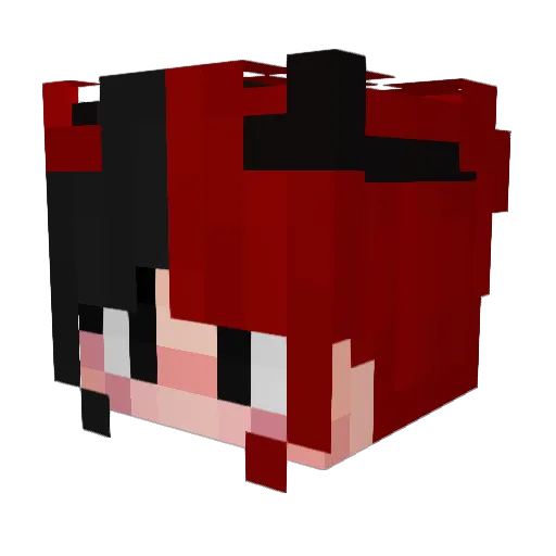 vaniui Minecraft avatar head, 3D render