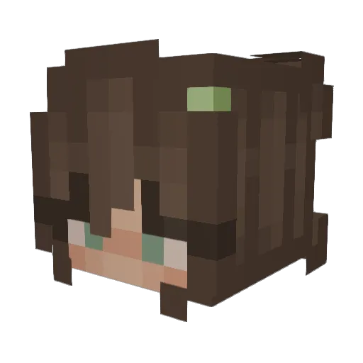 vaniweber Minecraft avatar head, 3D render