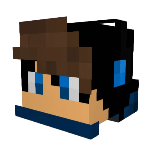 vanixxswag Minecraft avatar head, 3D render