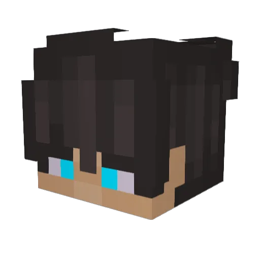 vankedYT Minecraft avatar head, 3D render